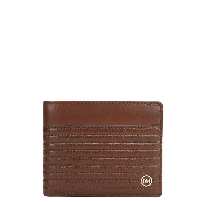 Da Milano Espresso Bifold Leather Mens Wallet